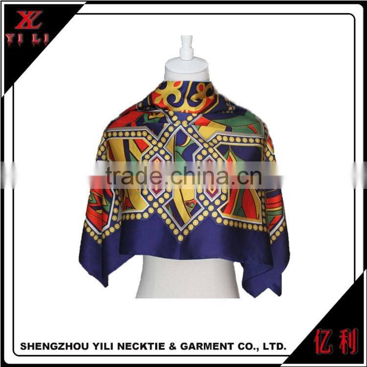 Silk scarf, satin women elegant printing scarves