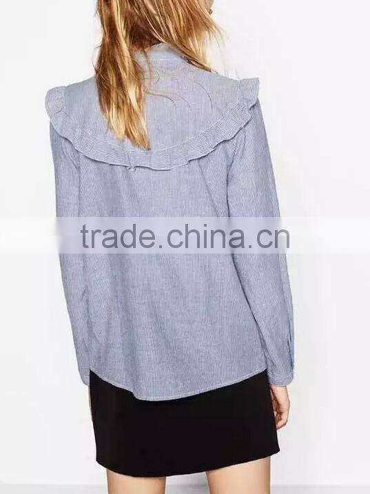 Runwaylover EY2360B Women embroidery blouses floral vintage loose office linen tops ladies shirts