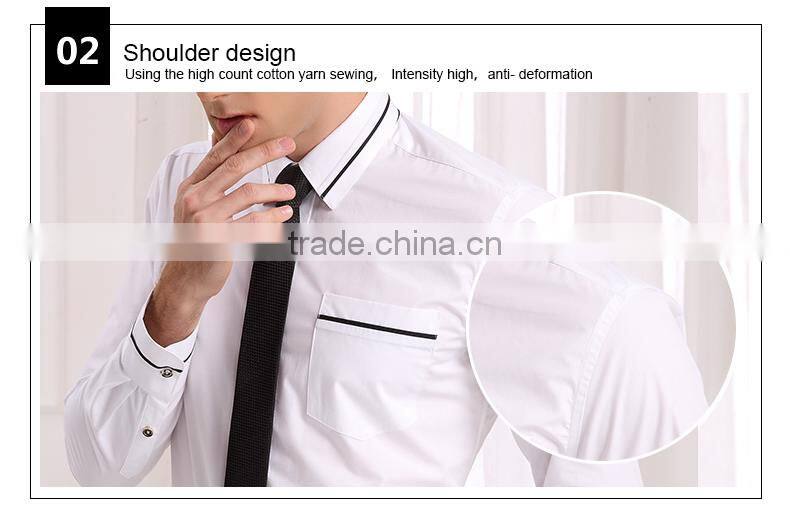 New Design Men's Long Sleeve Business Shirt Of Good Price (DSHM013)