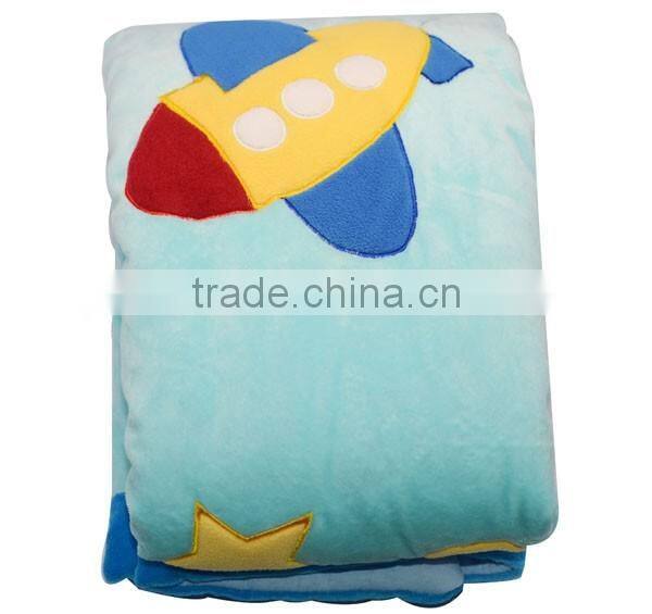 China Wholesale cartoon Embroidered baby blanket