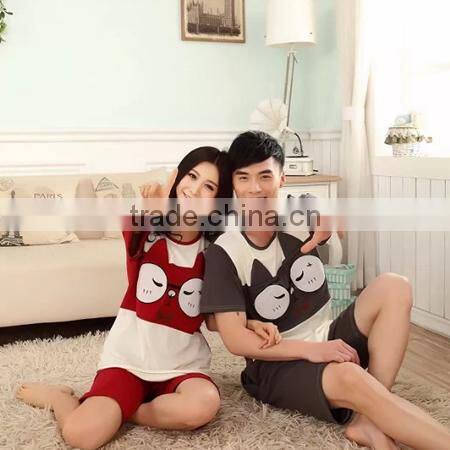 2015 wholesale matching couple pajama