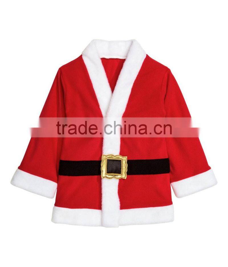 100% ployester fashion christmas dress baby wholesale santa pajamas