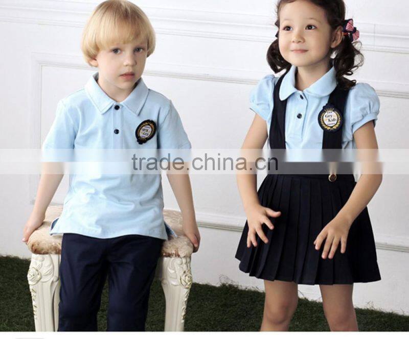 Custom cute high quality kindergarten school uniform