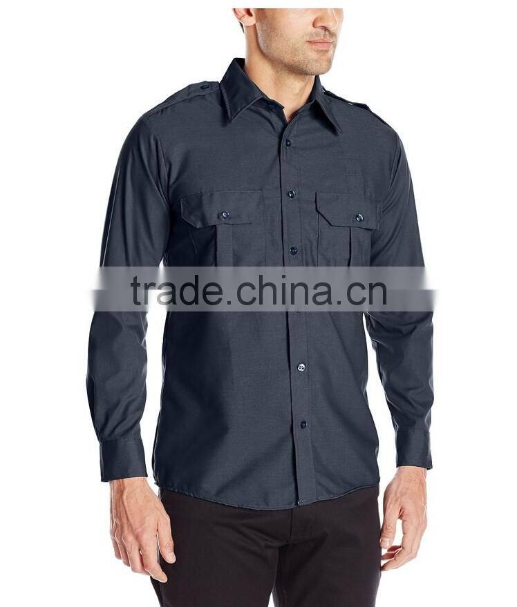 Men's Classic Long Sleeve Security Uniform Shirt