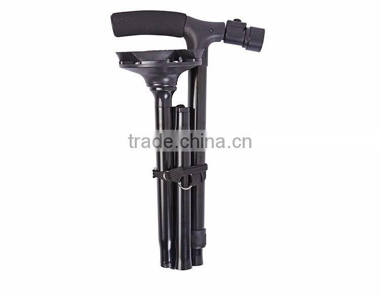 double support spread handle/head Self Standing Cane elderly smart walking cane Twin Grip Cane