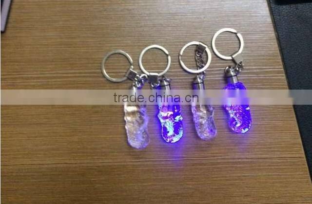 Crystal Singapore Merlion Model With LED Keychain For Souvenirs Gifts KJJ-02