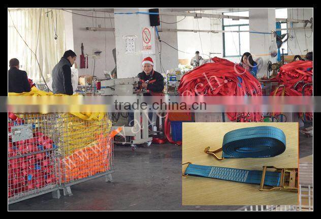 ratchet tie down straps in ratchet tie down cam buckle with hooks and rings best price by China manufacturer