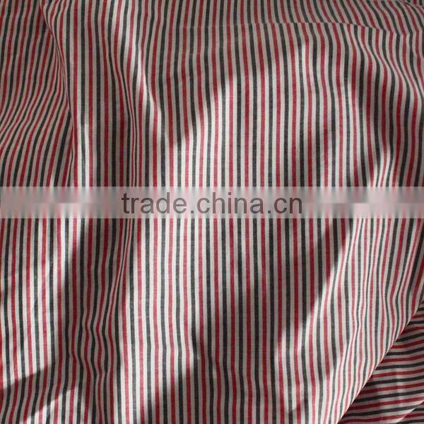 100% cotton yarn dyed woven shirting stock lot fabric