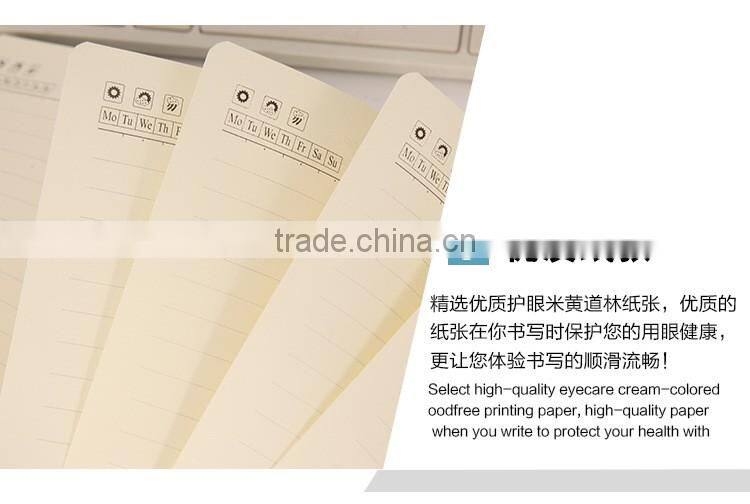 wholesale A6 PU cover custom printing logo office business notebook