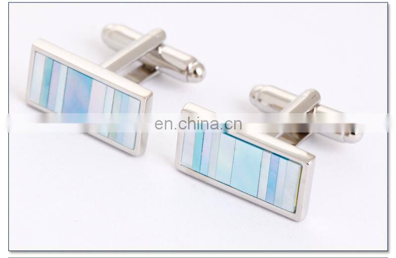 Elegant Colorful Shell of Men's Cufflinks