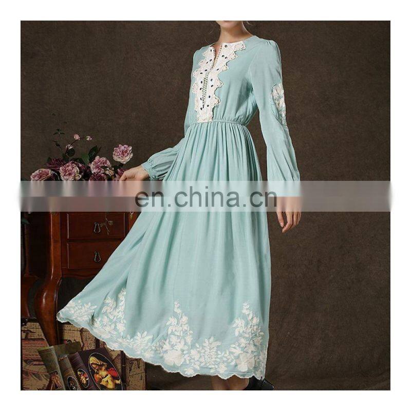 New trendy casual muslim long dress