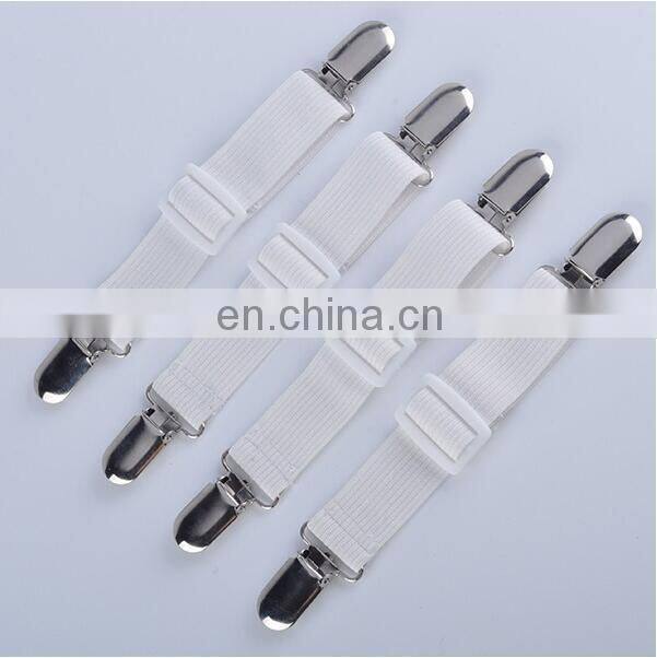 Fashion hot sale Set 4 Adjustable Mattress Pad Cover holders Bed Sheet Cover Straps holders