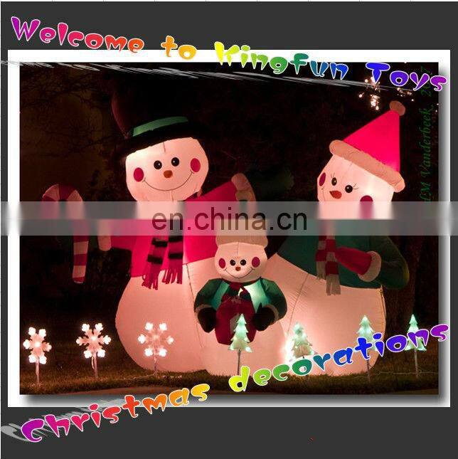 2014 Lighting inflatable snowman for Christmas