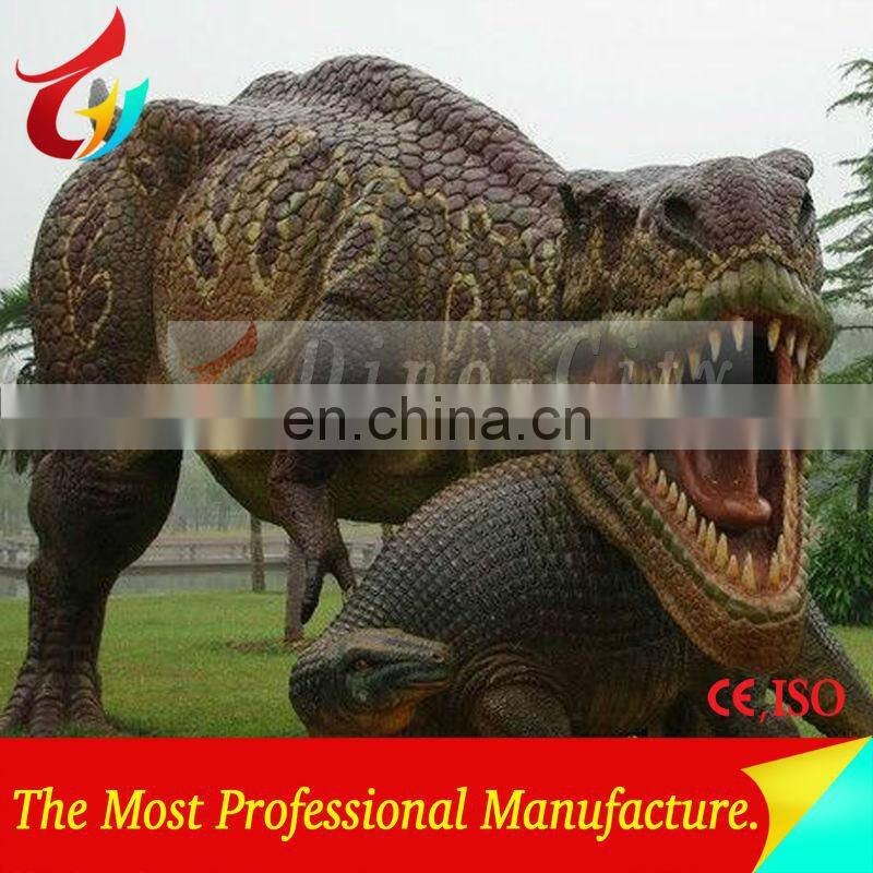 Fiberglass Playground Equipment of Simulation Dinosaurs