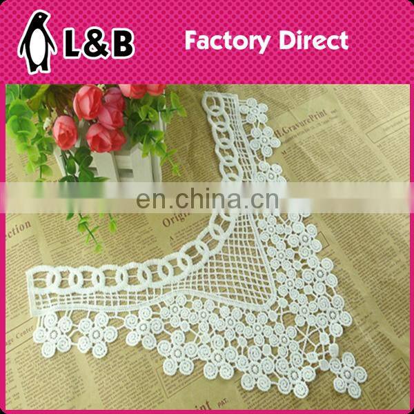 New Design Milk Silk Collar Embroidered Neckline Fringe Decorative Collar For Garment