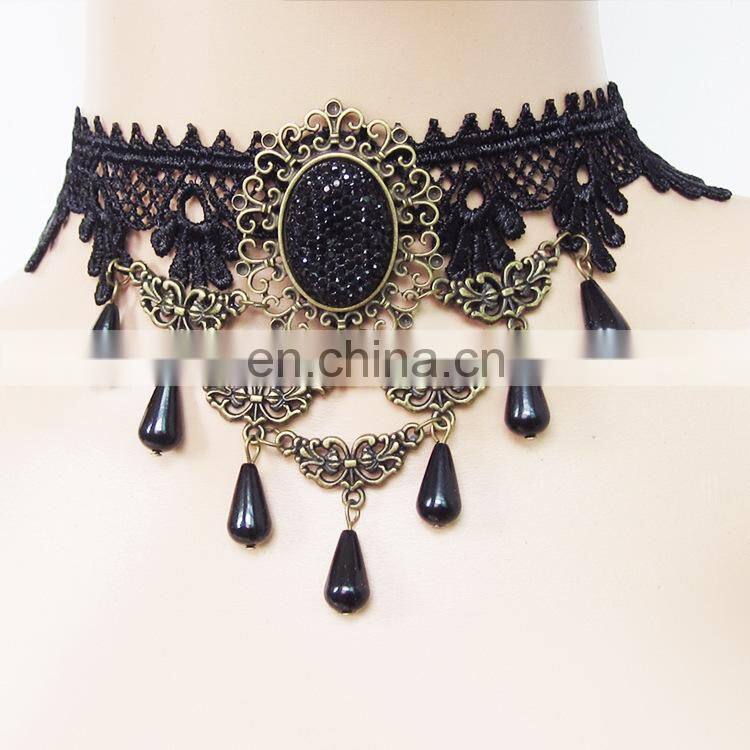 wholesale women jewelry lace pendant necklace