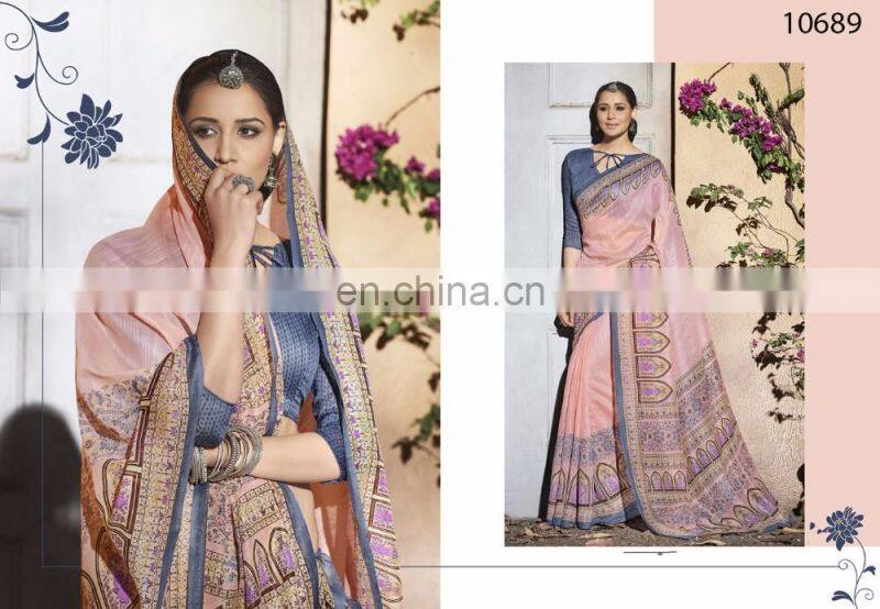 Indian Designer Kanjivaram Silk Saree | Shari | Sari for Party Wear