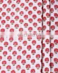 Floral Hand Block Printed Fabric