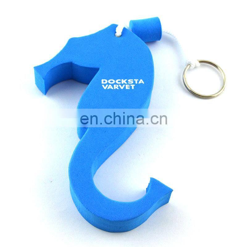 Wholesale cheap eva foam floatable keychain with custom logo