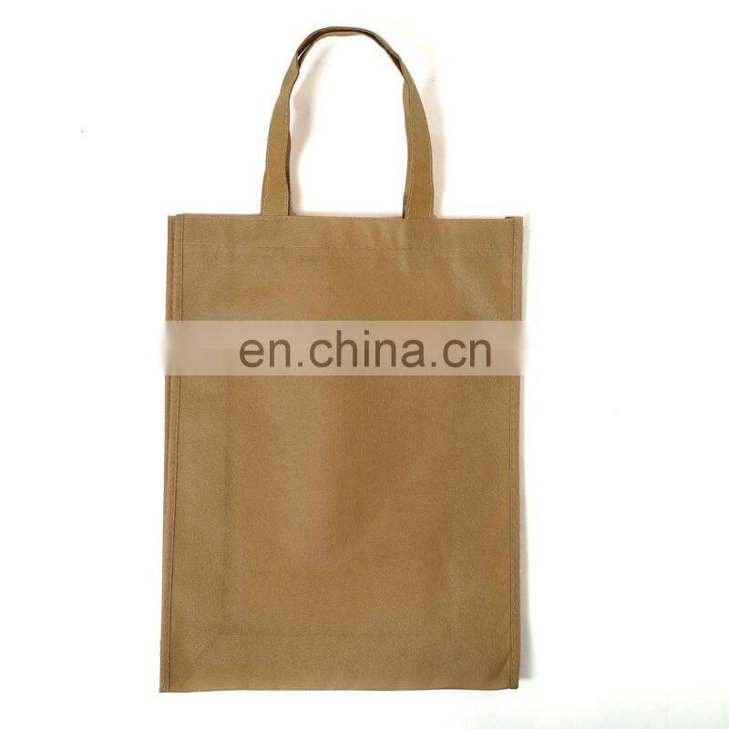 Cheap pure color non woven gift printed shopping bag