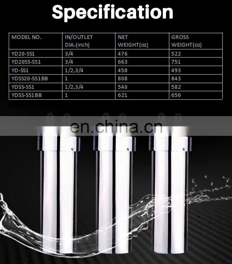 Household stainless filter housing stainless steel water filter housing