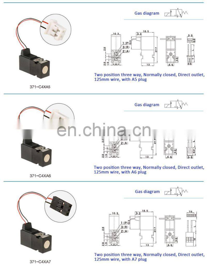 selected material Engineering plastic air 1 miniature solenoid valve 12v