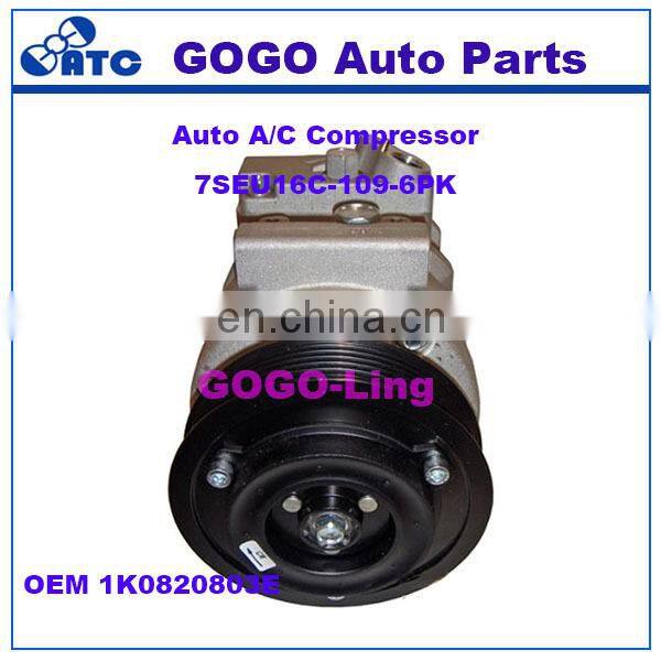 GOGO 7SEU16C Auto A/C Compressor for SKODA OCTAVIA 2004-2010 OEM :1K0820803E 1K0820859M, 1K0820859S, 1K0820859C