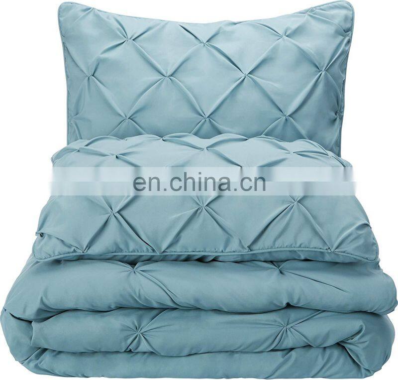 New Fashion Blue bed sheet bedding set 100% polyester for living room