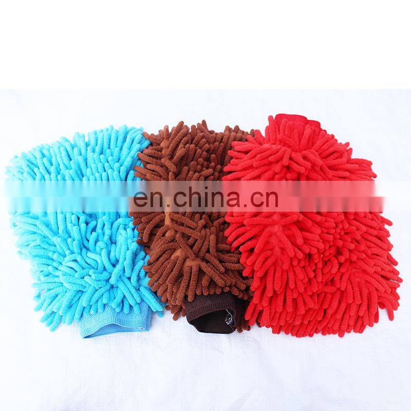 Top Quality Microfiber Car Wash Mitt Microfibre Chenille Gloves