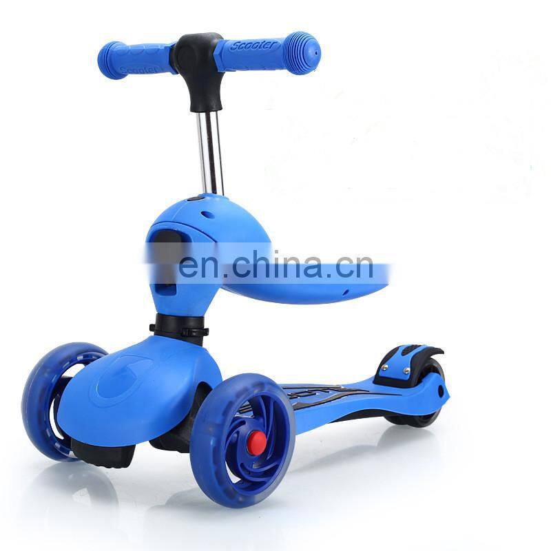 2 in 1 Functional 3 wheel kids scooter/new kids scooter cheap kids scooter/kids scooter with seat