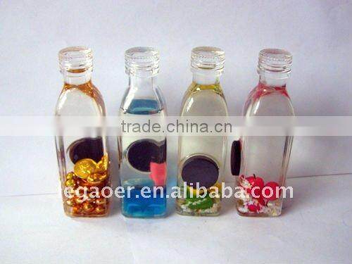 Tooth Shaped Acrylic Small Sand Timer Fridge Magnet