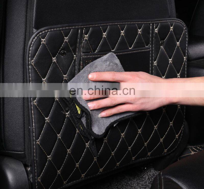Back Seat Protector Car Seat Kids Baby Kick Mat Auto Cleaning Cushion Cover Set