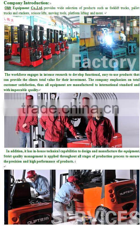 Qingdao Forklift Hydraulic Three wheels full electric Forklift 2500mm 500kg