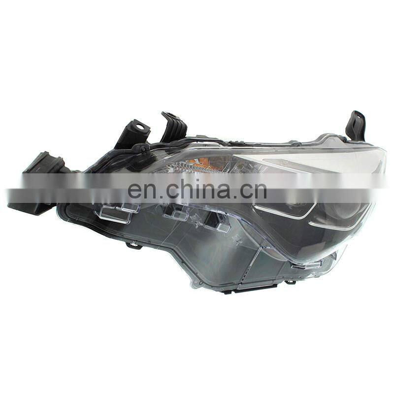 Car body parts halogen xenon headlight headlamp for Corolla usa version SE LE XSE 2017 2018 2019