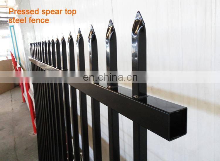 Top sale powder coated modern steel grills fence design philippines steel fence panel