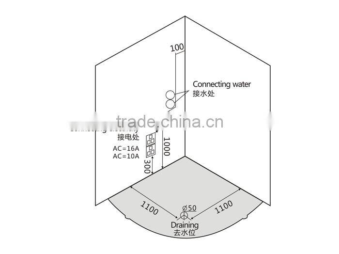 Multifunction Sliding Door Acrylic Massage Sauna Steam Room