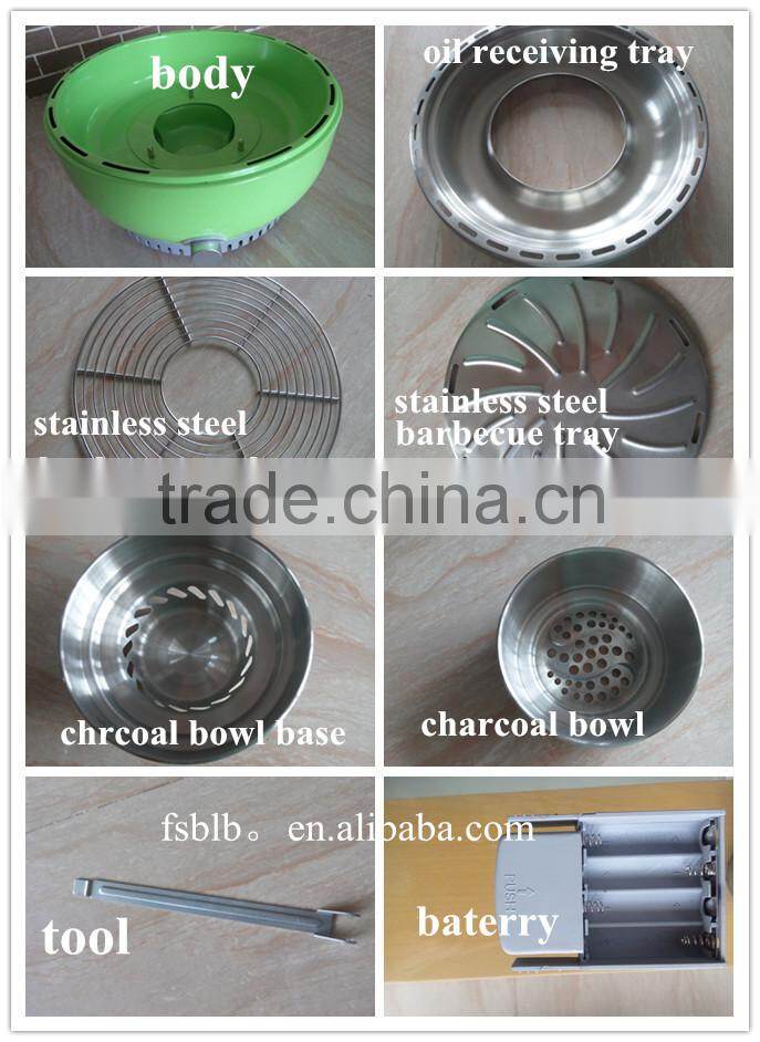 2016 hot sale outdoor and indoor stainless steel charcoal barbecue grill