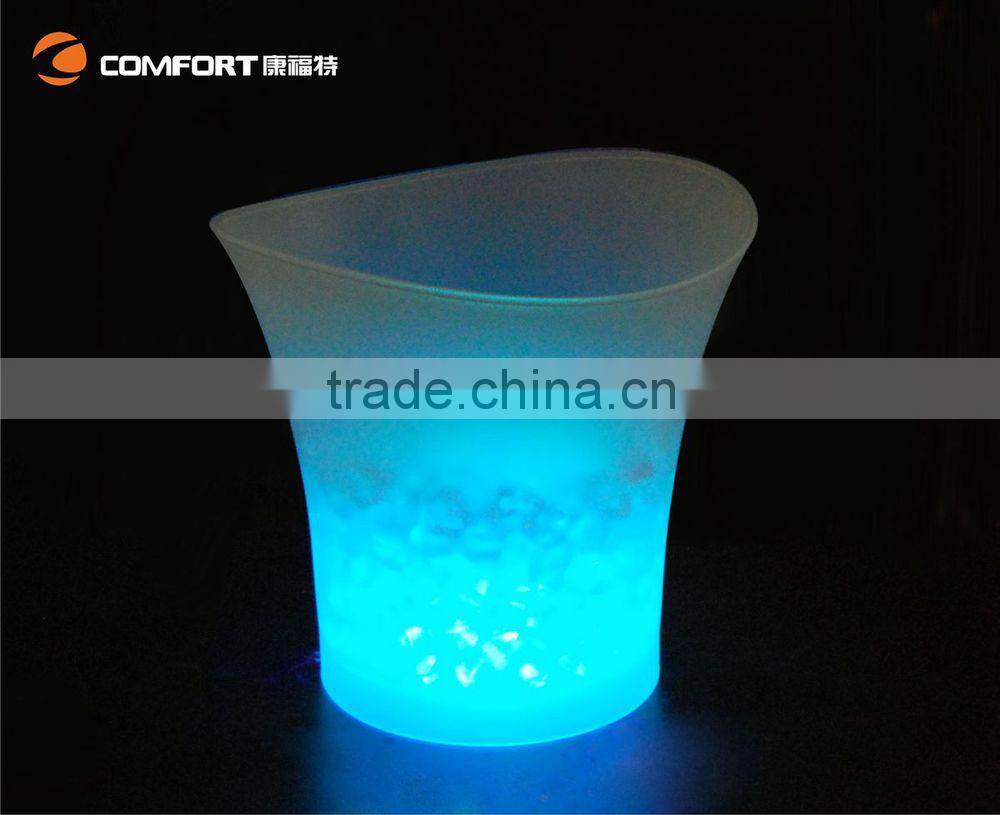 Light up night club barware led illuminated ice bucket