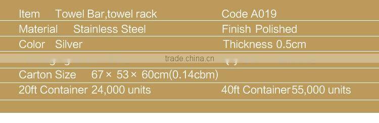 WESDA stainless steel bathroom hang towel rack hanging shower rack