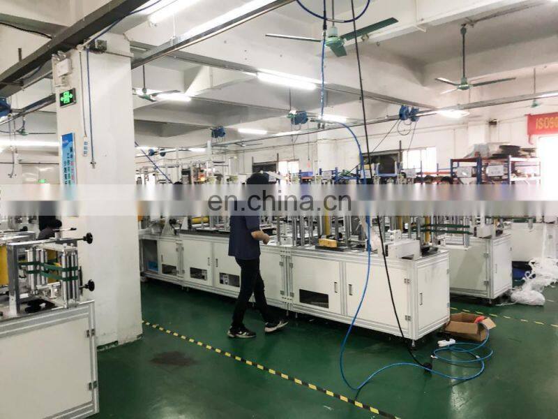 In stock supply high efficiency one drag two plane face mask making machine