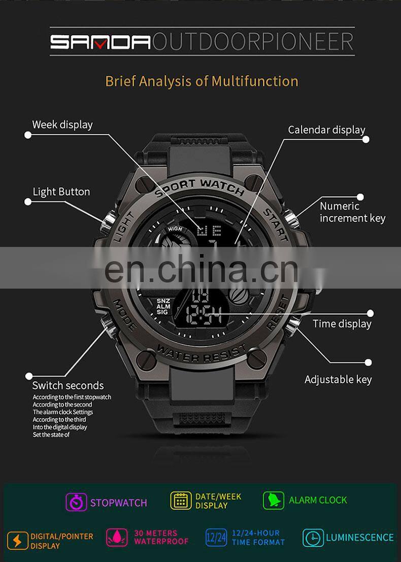 Custom Logo Quartz Wrist Designer Watch Popular Brands Luxury Men Sports Electronic Digital Watches