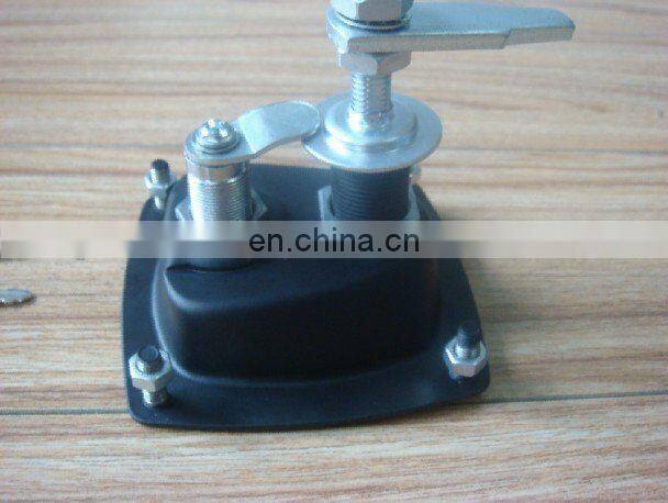 MS858C-3 Black Powder Coated Iron/Steel Industrial Flush Pull Latches Cabinet Hardware Vehicle Toolbox Panel Paddle Locks