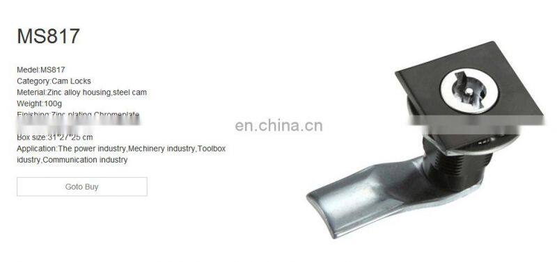 MS817 Zinc Alloy PVC Coated Industrial Compression Latch cam lock