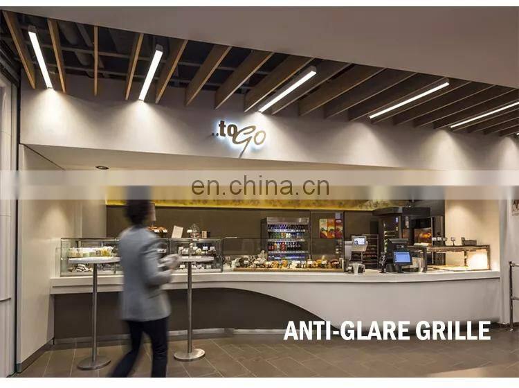 Various Mounting Ways Aluminum Indoor Office Studio 60CM 120CM 24W 48W LED Pendant Lamp