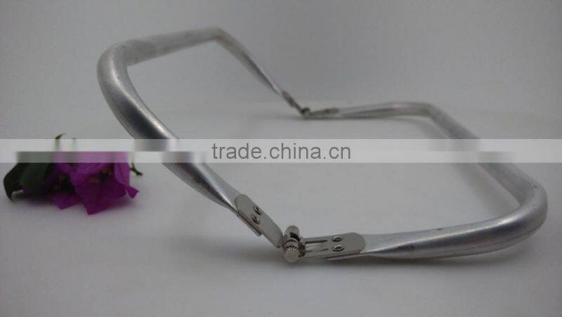 Genuine low price aluminum tubular sliver metal purse frame for ladies purse