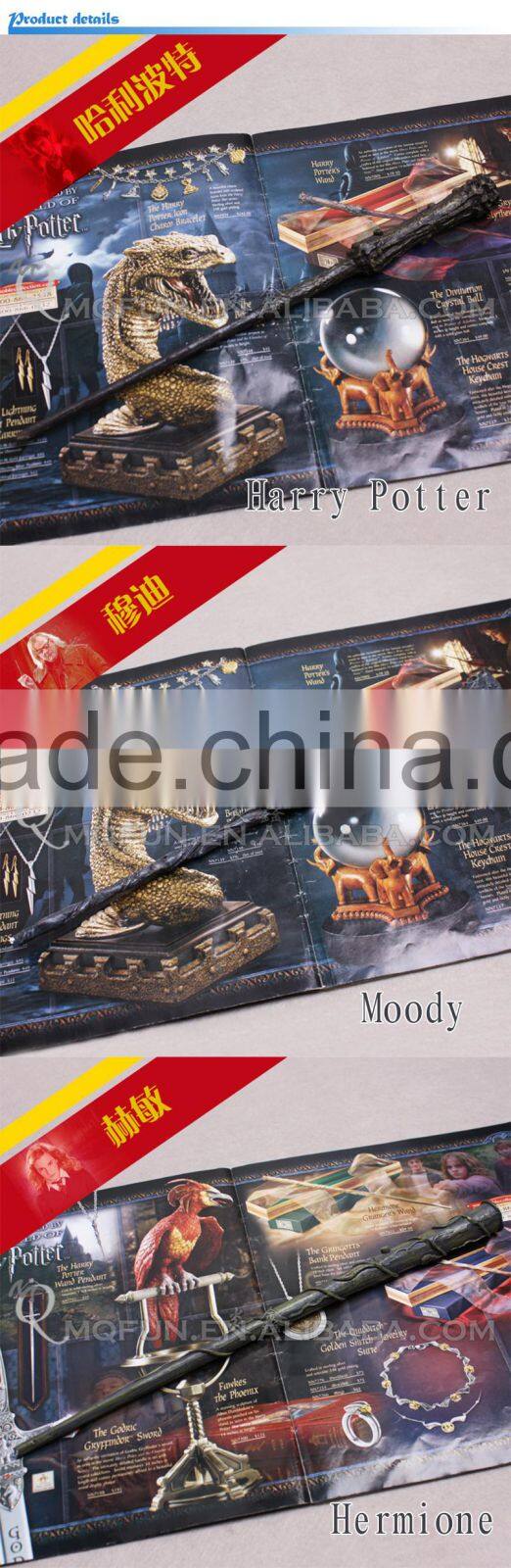 MINI QUTE high quality harry potter 8 characters magic wand with flash in box electronic toy brinquedo boyts toys NO.MQ 062