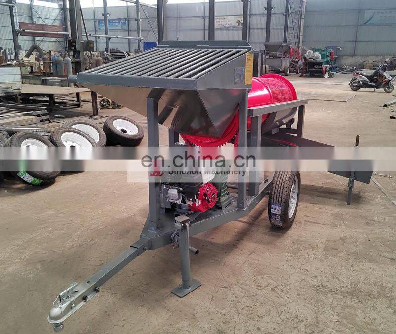 High efficiency 5-10 tons Small mobile gold washing screen for Cambodia