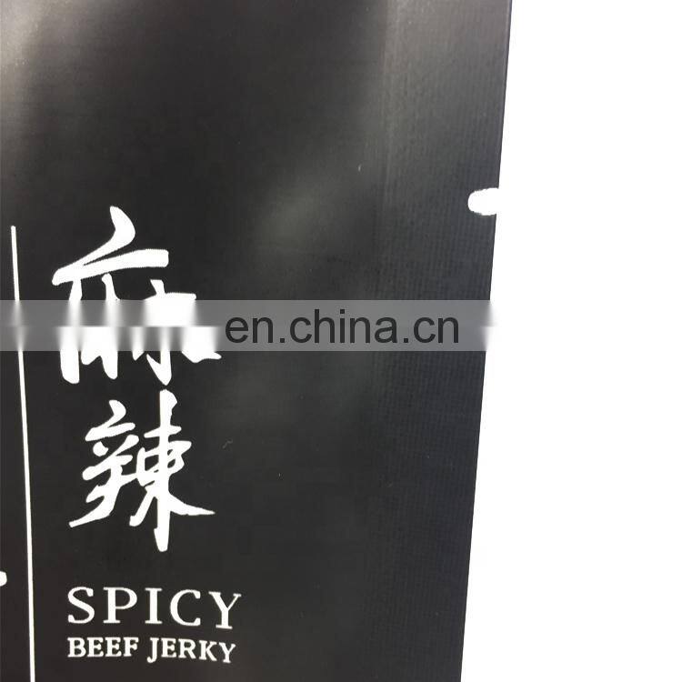 Custom Dried Snack Food Stand Up Pouch Biltong Beef Jerky Packaging Bags with Window