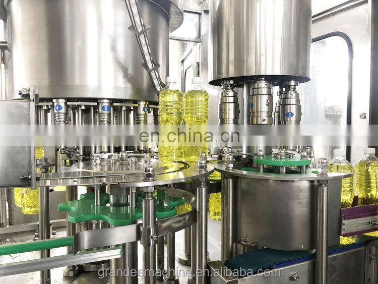 Automatic vegetable oil filling and capping packing machine