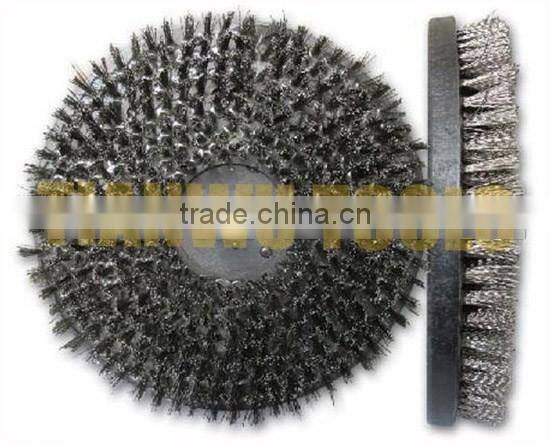 12" (300mm) Round Antique Mixed Brush for Natural Stone and Engineered Stone